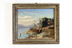 Károly Telepy (1828-1906) - sawmill | telepy exhibition 1906 | mng review | oil on canvas