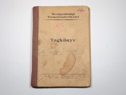 Mezőgazdasági Termelőszövetkezet Tagkönyv 1958/59