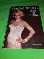 1985. Marlene Dietrich :Tiétek az életem... életrajzi könyv a képek szerint ZENEMŰ