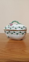 Herendi Antique Petrezselyem patterned heart bonbonier