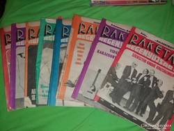 1977. 45 - 52 szám RAKÉTA REGÉNYÚJSÁG magazin 8 darab egyben a képek szerint