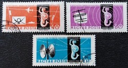 PS1820-2 / Magyarország 1961 Postaügyi miniszterek értekezlete bélyegsor pecsételt