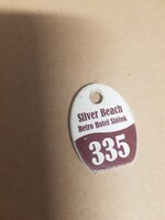 335-ös Relikvia Ezüstpart Silver Beach Retro Szallodai , Hotel kulcstartó  kulcs
