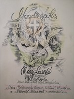 MEGDICSŐÜLÉS - MÉCS LÁSZLÓ LEGSZEBB VERSEI HINCZ GYULA SZÍNES KŐRAJZAIVAL - DEDIKÁLT