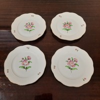 Herendi Map virágmintás porcelán süteményes, desszertes tányér