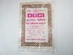 Retro Duci puncsos-kakaós ízű töltött ostya nylon nejlon tasak zacskó - Győri Keksz és Ostyagyár