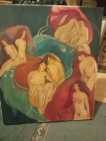 70x60cm-es olajfestmény