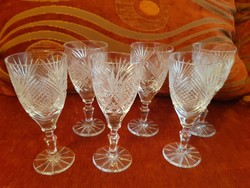 Ajkai kristály borospohár készlet