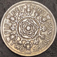 Egyesült Királyság 2 Shilling (Florin), 1966.