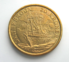 Dánia – 20 korona Emlékérme – 2008 - a Dannebrog királyi jacht