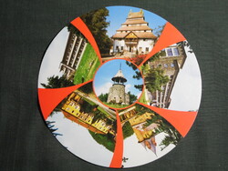 Képeslap,mozaik,Mátraháza,Mátrafüred,Kékestető,Galyatető,Parádsasvár,Parádfürdő látkép, 1983-