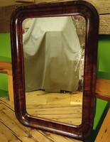 Bieder biedermeier dió tükör keret
