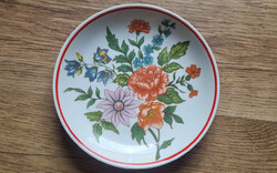 Virágos, népi, Hollóházi porcelán falitányér