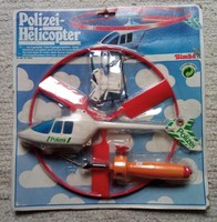 Simba retro felhúzható játék rendőrségi helikopter