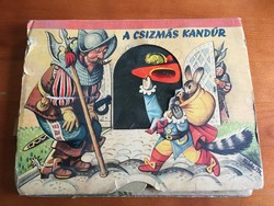 A csizmás kandúr antik mesekönyv 3D TÉRBELI MESEKÖNYV