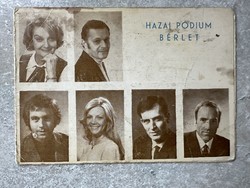Dedikált Hazai Fésűfonó és Szöveggyár Művelődési háza hazai pódium bérlet