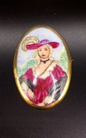 Vintage porcelán bross