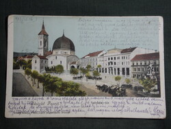 Képeslap,litho,Pécs,Széchenyi tér,Dzámi templom látkép,Fürst Lipót nagytőzsdés kiadás Pécs, 1903