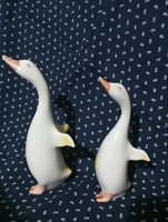 Hollóházi liba figurák 2db együtt