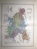Alsó-Fehér vármegye térképe. Kogutowicz 1905. Magyar Földrajzi Intézet. Erdély