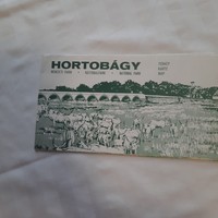 Kézzel rajzolt térkép a Hortobágy Nemzeti Parkról a honos állatok képeivel Kartográfiai V. 1986.