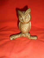 Brass Owl on a Tree Branch Decor