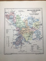 Jász-Nagykun-Szolnok vármegye térképe. Kogutowicz 1905. Magyar Földrajzi Intézet.