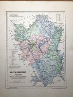 Fejér vármegye térképe. Kogutowicz 1905. Magyar Földrajzi Intézet.
