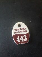 443-as Relikvia Ezüstpart Silver Beach Retro Szallodai , Hotel kulcstartó  kulcs