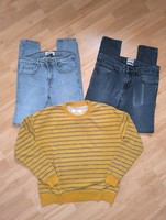 XS-es, kamasz Pull&Bear csomag,, 2 Skinny farmer + 1 pulóver