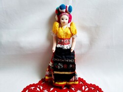Retro Mezőkövesdi lány rongybaba kb. 28 cm 2-es