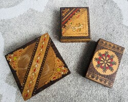 Old Wooden Cigarette Cases / Cigar Box