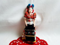 Retro Mezőkövesdi lány rongybaba kb. 28 cm 3-as