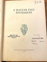 Károlyi Antal A magyar falu építészete antikvár könyv