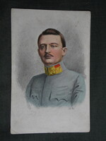 Képeslap,IV Károly utolsó Magyar király,katonalevél,Kerner Péter honvéd tizedes 1916-