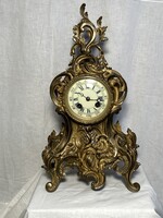 Rococo French Fireplace Clock - Adrien Mougin Movement