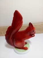 Hollóházi porcelán mókus
