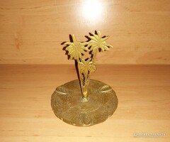Réz pálmafás hamutál hamutartó - 12 cm magas átm. 11 cm (b)