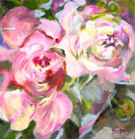 Moona:Pünkösdi rózsák EREDETI olajfestmény