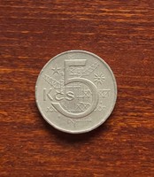 Csehszlovákia - 5 Korun 1979
