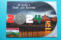 2024 30 éves az ezüst Deák 200 forintos bliszter!