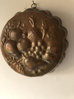 SÜTŐFORMA, Dekoráció, Kuglóf, ajándék, vörösréz, antik