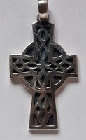 925 jelzett ezüst medál, kereszt!