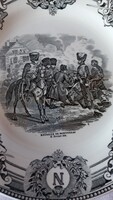 Napóleon fajansz tányér