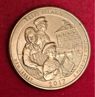 2017. Ellis Island emlék USA negyed dollár (1176)