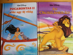 Walt Disney 2 db mesekönyv: Pocahontas 2. - Vár egy új világ; Az Oroszlánkirály