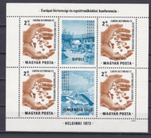 Európai Biztonsági és Együttműködési Konferencia Helsinki 1973 - bélyeg kisív