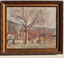 Ősz Dénes (1915-1980 )-Falurészlet