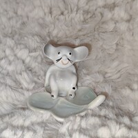 Extrém ritka vintage koala lóherèvel porcelán figura jelzett