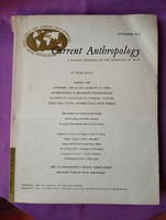 Current Antropológia. Angol nyelvű magazin, könyv.